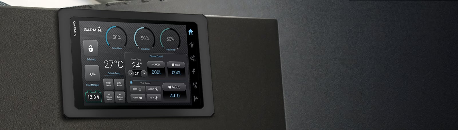 Experience full integration with Garmin RV OEM solutions.