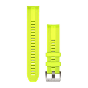 Óraszíj 22 mm neon sárga szilikon (QuickFit), MARQ (Gen 2)