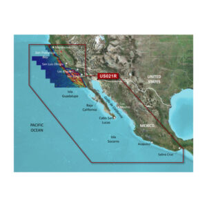 U.S., Mendocino, CA to Salina Cruz, MX Coastal Charts